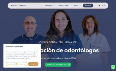 clinicaobrador.com screenshot