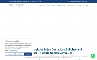 clinicasdentalcer.com screenshot