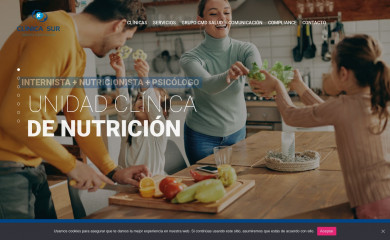 clinicasur.es screenshot