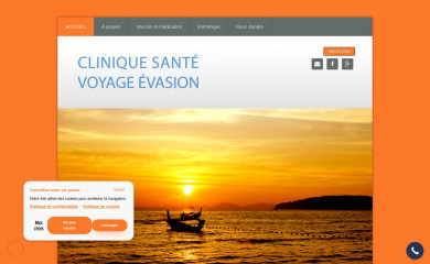 cliniquesantevoyageevasion.com screenshot