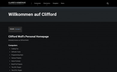 clifford.at screenshot