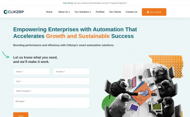 clikzopinnovations.com screenshot