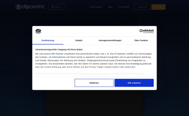clipcentric.de screenshot