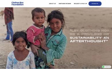 clothesboxfoundation.org screenshot