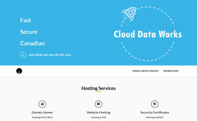 clouddataworks.ca screenshot
