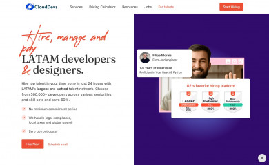 clouddevs.com screenshot