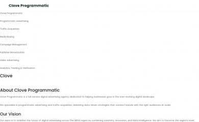 cloveprogrammatic.com screenshot
