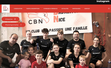 clubbadmintonnice.org screenshot