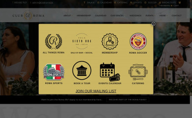 clubroma.ca screenshot
