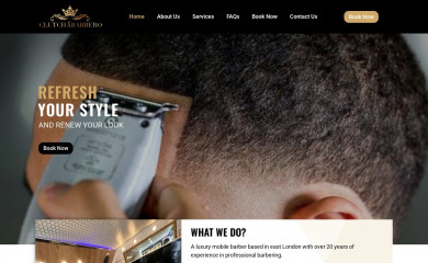 clutchbarbero.com screenshot
