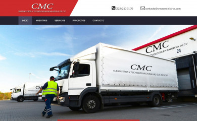 cmcsuministros.com screenshot