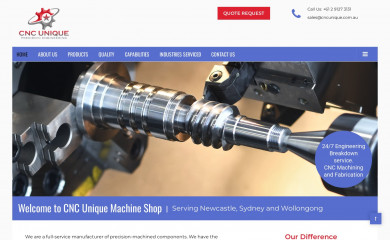 cncunique.com.au screenshot
