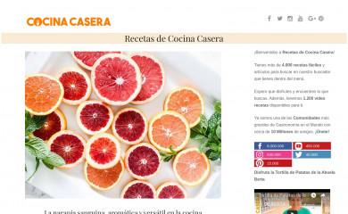 cocina-casera.com screenshot