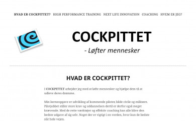 cockpittet.dk screenshot
