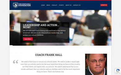 coachhallfoundation.org screenshot