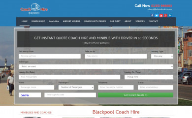 coachhireblackpool.com screenshot