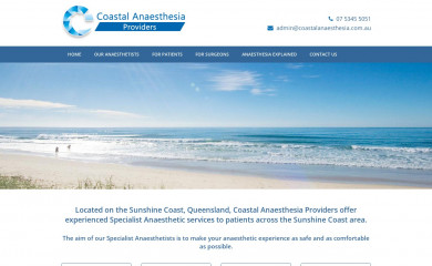 coastalanaesthesia.com.au screenshot