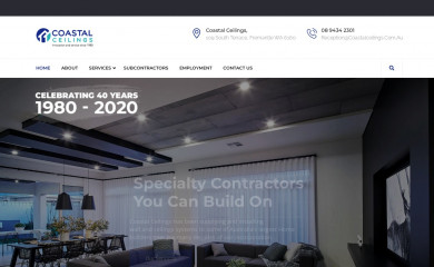 coastalceilings.com.au screenshot
