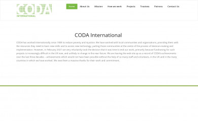 coda-international.co.uk screenshot