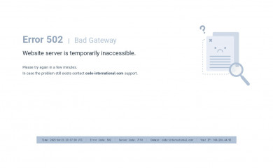 code-international.com screenshot