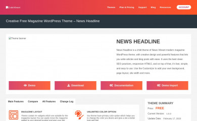 https://codevibrant.com/wpthemes/news-headline screenshot