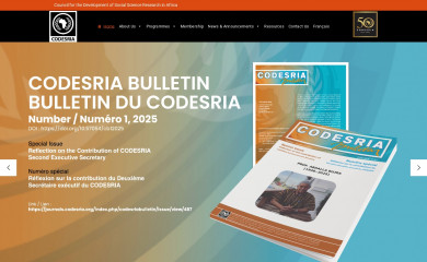 codesria.org screenshot