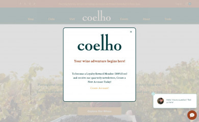 coelhowinery.com screenshot