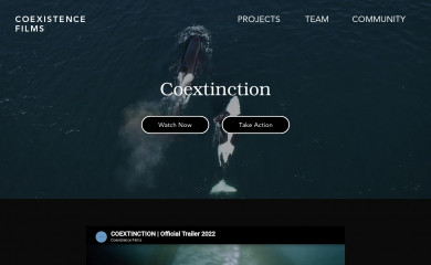 coextinctionfilm.com screenshot