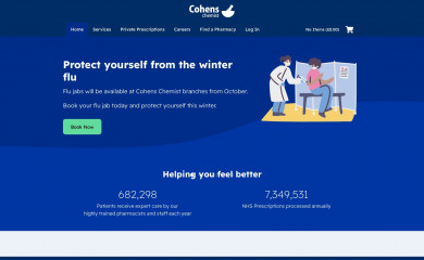 cohenschemist.co.uk screenshot