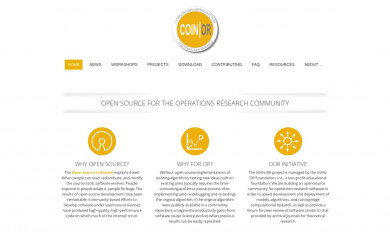 coin-or.org screenshot