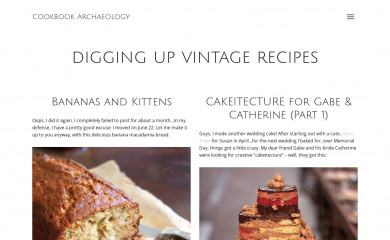 cookbookarchaeology.com screenshot