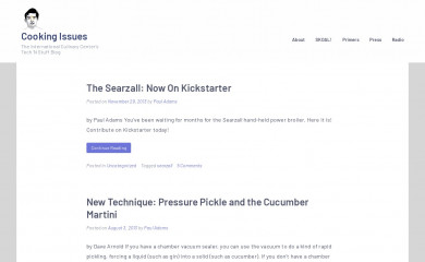 cookingissues.com screenshot