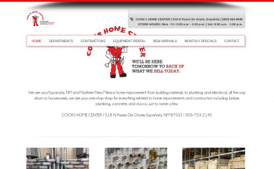 cooks-home-center.com screenshot