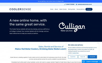 coolersense.co.uk screenshot