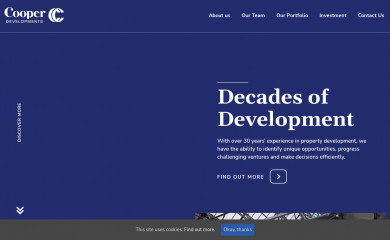 cooperdevelopments.ie screenshot
