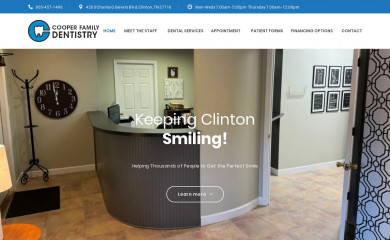 cooperfamilydds.com screenshot