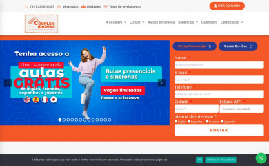 cooplemidiomas.com.br screenshot