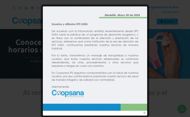 coopsana.com.co screenshot