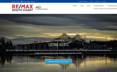 coosbayproperties.com screenshot