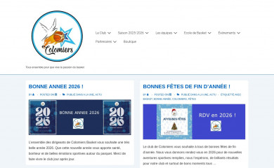 colomiersbasket.fr screenshot