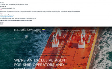 colonialnavigation.com screenshot