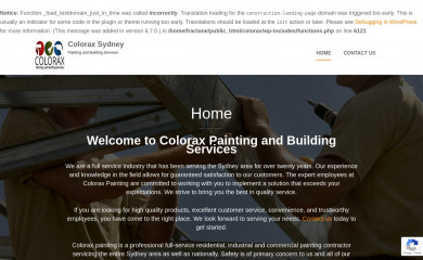 colorax.com.au screenshot