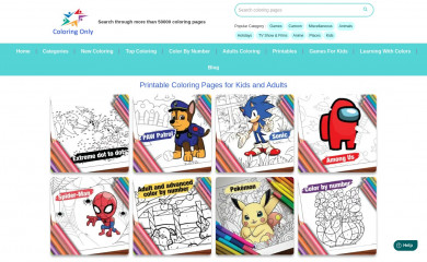 http://coloringonly.com/ screenshot
