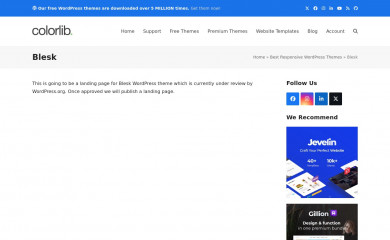 https://colorlib.com/wp/themes/blesk/ screenshot