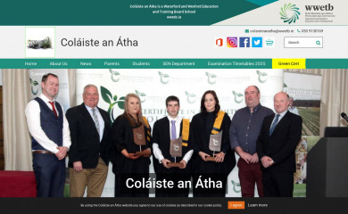 colaisteanatha.ie screenshot