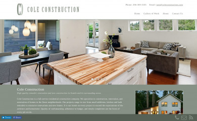 coleconstruction.com screenshot