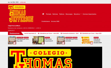colegiothomasjefferson.cl screenshot