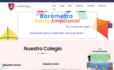 colegioalejandroflores.cl screenshot