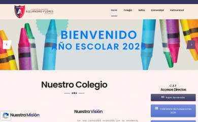 colegioalejandroflores.cl screenshot