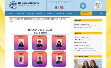colegioarubano.aw screenshot